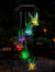 1PC Solar-Powered Hummingbird Wind Chimes - Color-Changing LED Light - Outdoor Garden Decor