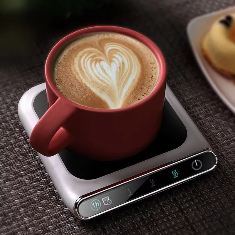 USB Coffee Cup Warmer for Office Desk & Home | Electric Beverage Warmer with 3 Temp Settings