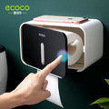 Waterproof Paper Towel Box Wall-Mounted Non-Punching Creative Simple Design Home Bathroom Accessories Items Placement Rack