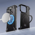 Oatsbasf Magsafe Phone Case Magnetic Phone Cover Anti-Collision Carbon Fibre Case for  14/15 Pro Max Mobile Accessories