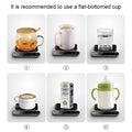 USB Coffee Cup Warmer for Office Desk & Home | Electric Beverage Warmer with 3 Temp Settings